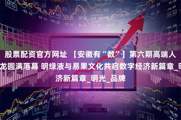 股票配资官方网址 【安徽有“数”】第六期高端人物访谈沙龙圆满落幕 明绿液与易果文化共启数字经济新篇章_明光_品牌
